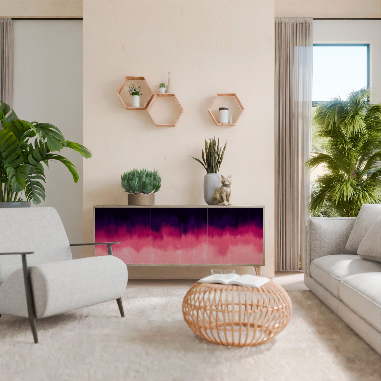 AURORA BOREALIS 3-türiges Sideboard