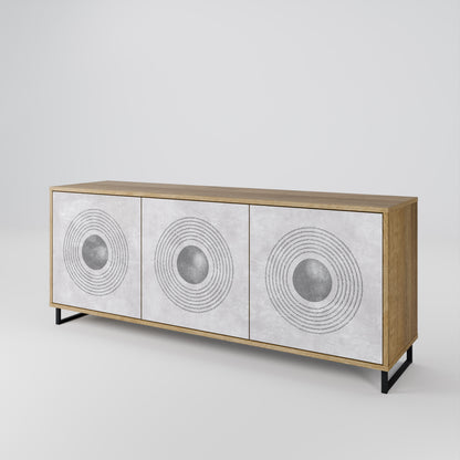 SOLID CIRCLES 3-türiges Sideboard