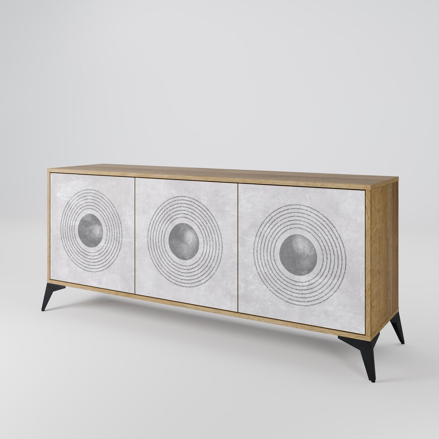 SOLID CIRCLES 3-türiges Sideboard