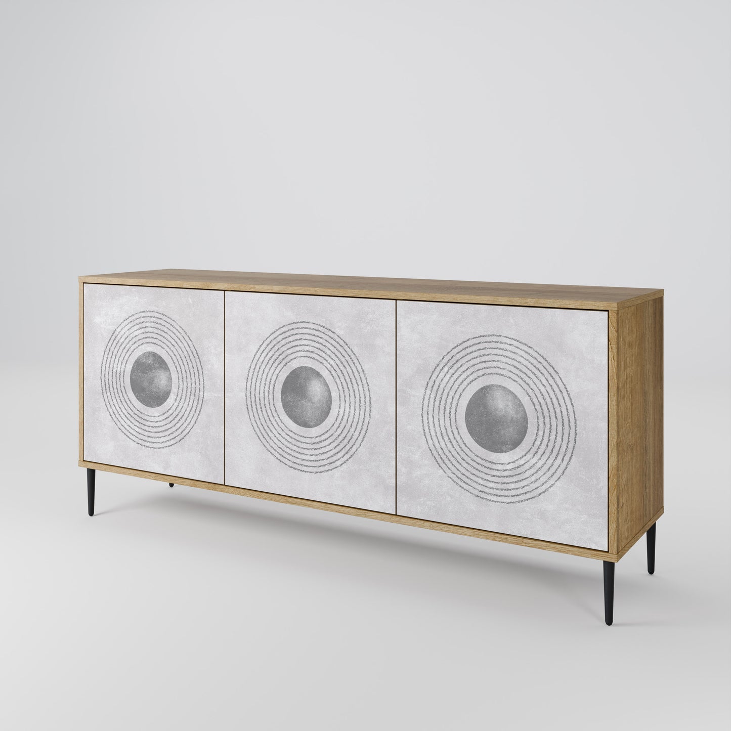 SOLID CIRCLES 3-türiges Sideboard