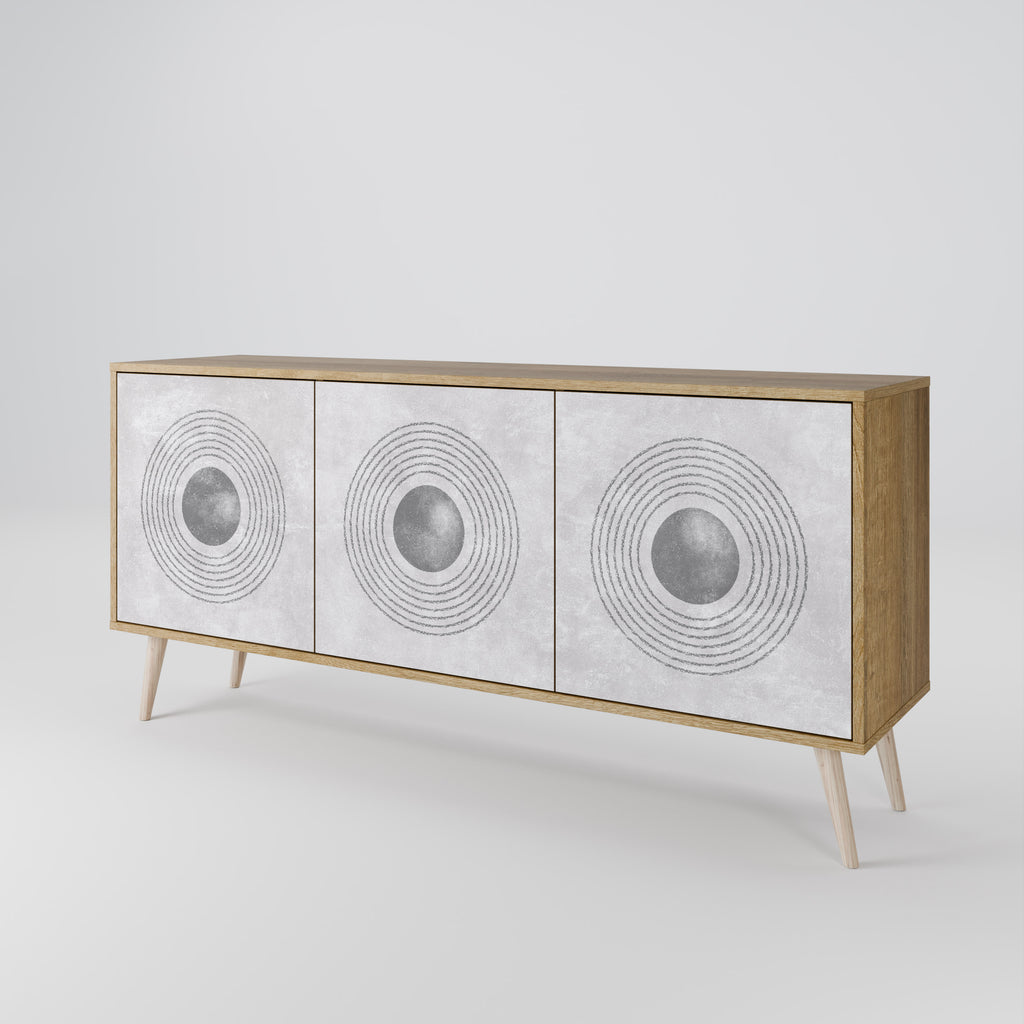 SOLID CIRCLES 3-Door Sideboard