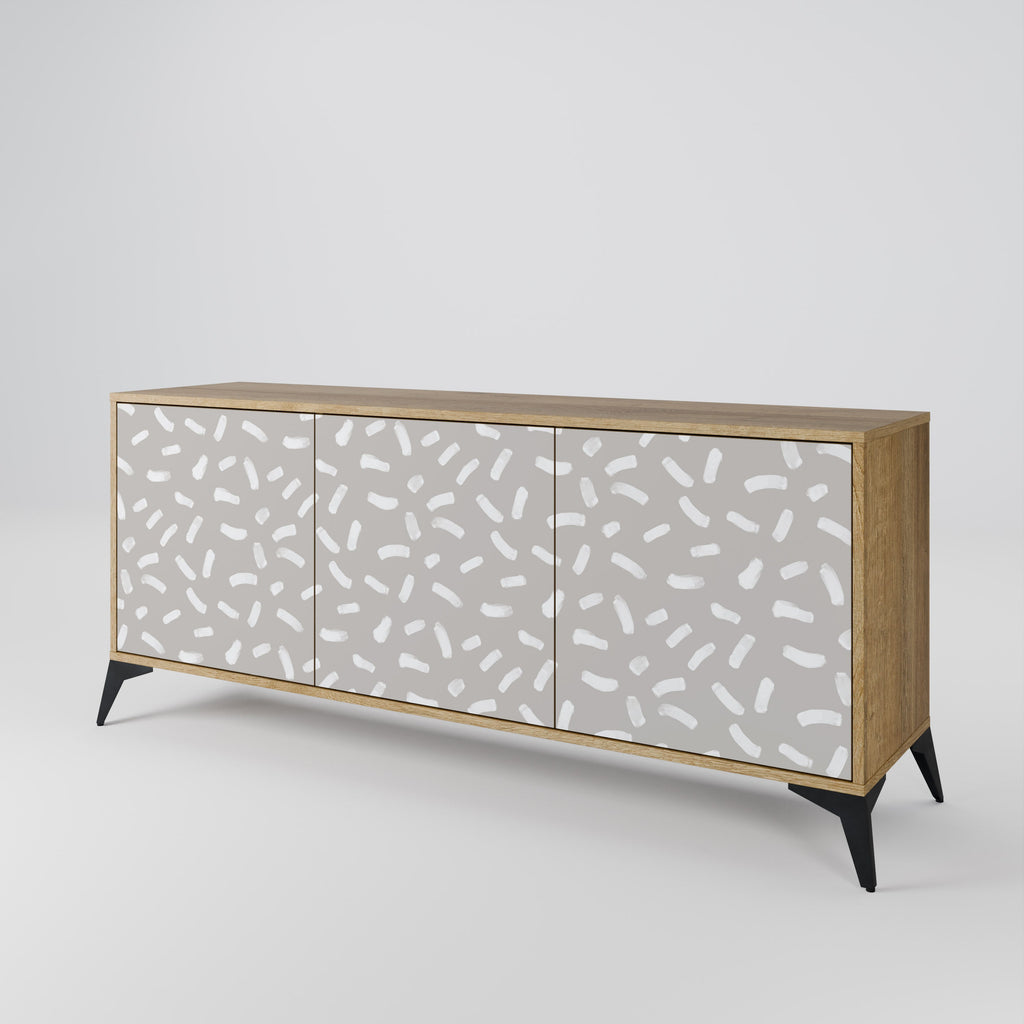 PASSING SECONDS 3-Door Sideboard in Oak Effect