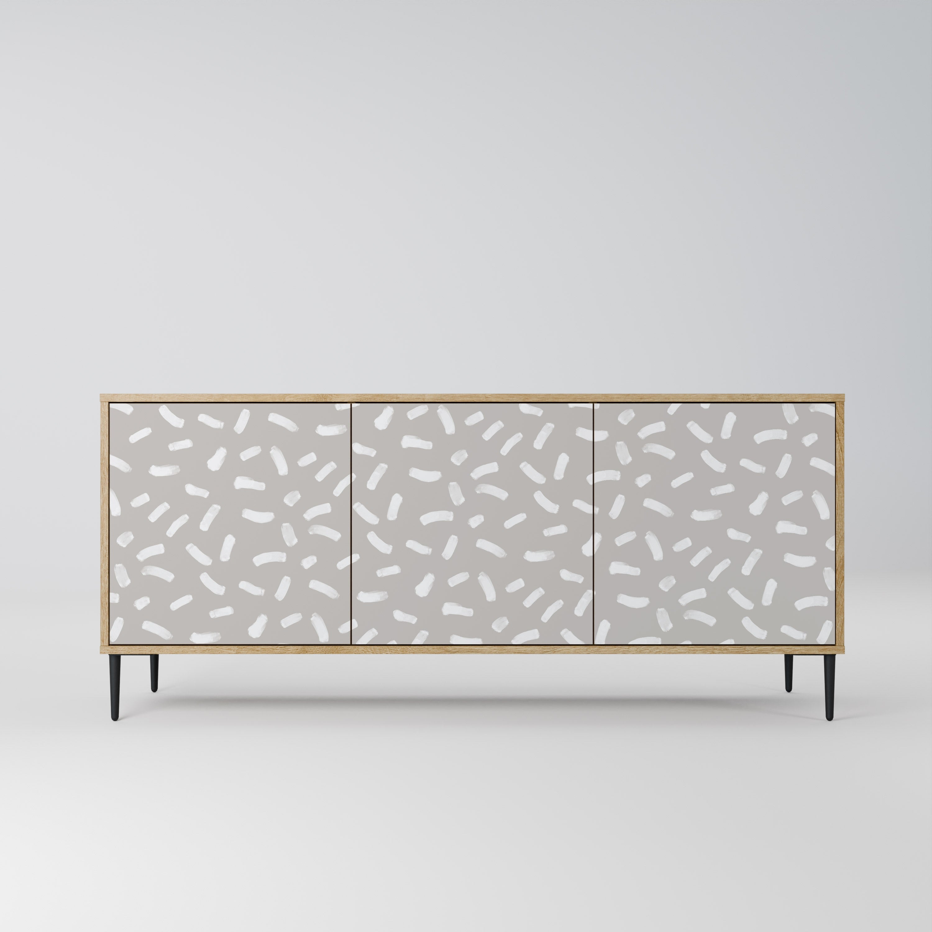 PASSING SECONDS 3-Door Sideboard in Oak Effect