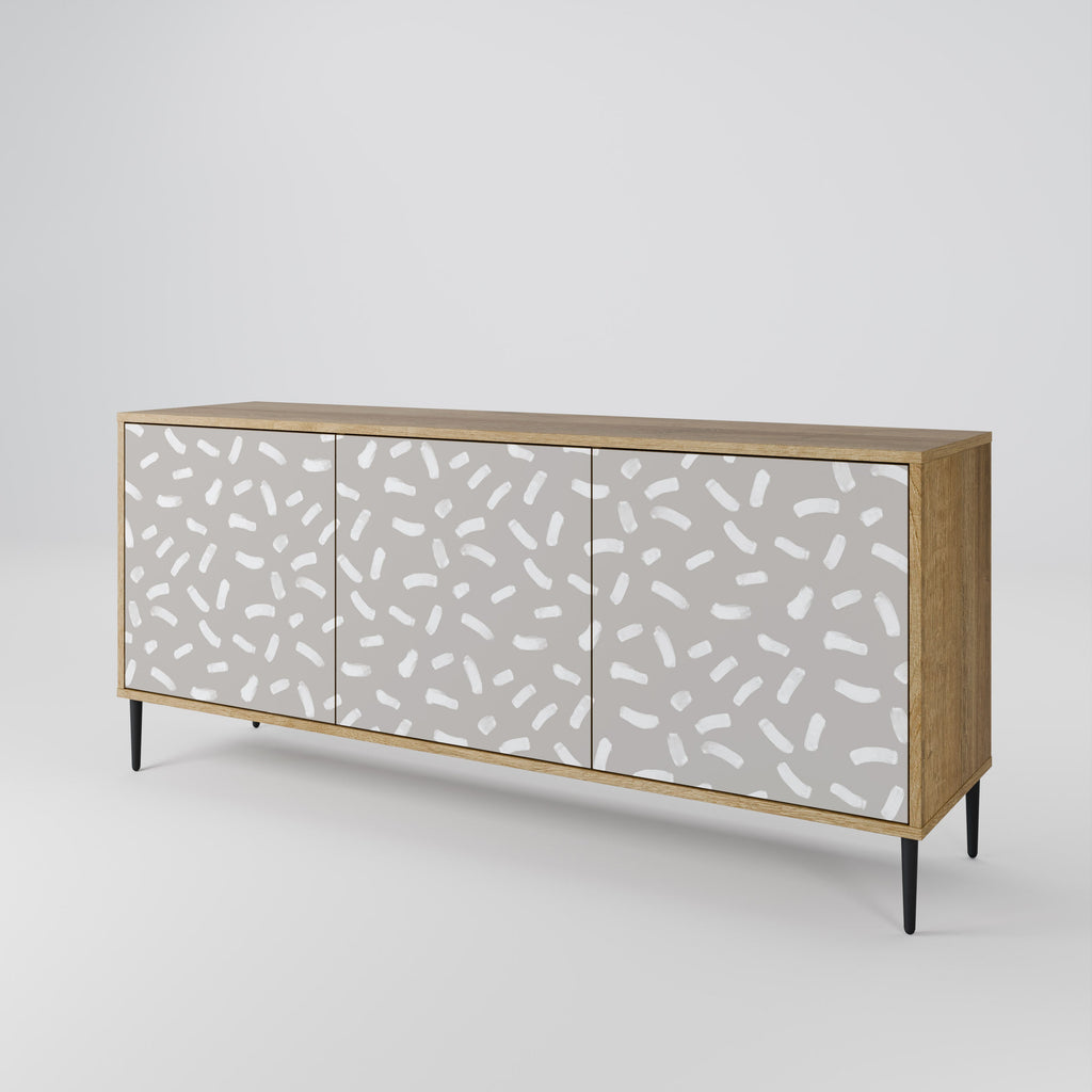 PASSING SECONDS 3-Door Sideboard in Oak Effect