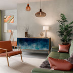 CELESTIAL FALL 3-Door Sideboard in Oak Effect