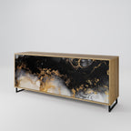 MARBLE OF TOMMORROW Sideboard mit 3 Türen in Eiche-Optik