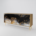 MARBLE OF TOMMORROW Sideboard mit 3 Türen in Eiche-Optik