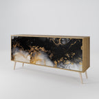MARBLE OF TOMMORROW Sideboard mit 3 Türen in Eiche-Optik