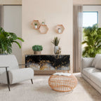 MARBLE OF TOMMORROW Sideboard mit 3 Türen in Eiche-Optik