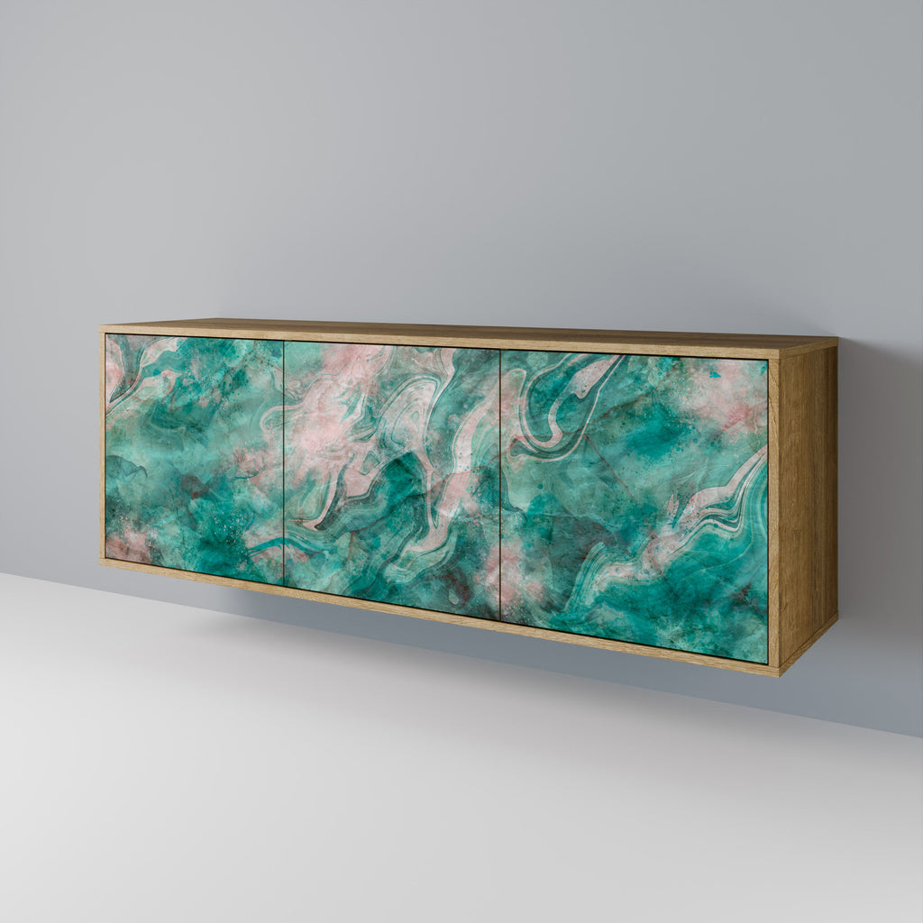 ABSTRACT ALCHEMY 3-türiges Sideboard in Eichenoptik