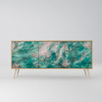 ABSTRACT ALCHEMY Sideboard mit 3 Türen in Eiche-Optik
