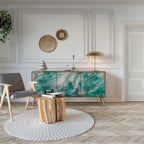 ABSTRACT ALCHEMY Sideboard mit 3 Türen in Eiche-Optik