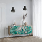 ABSTRACT ALCHEMY Sideboard mit 3 Türen in Eiche-Optik