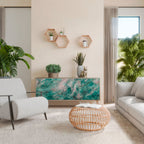 ABSTRACT ALCHEMY Sideboard mit 3 Türen in Eiche-Optik