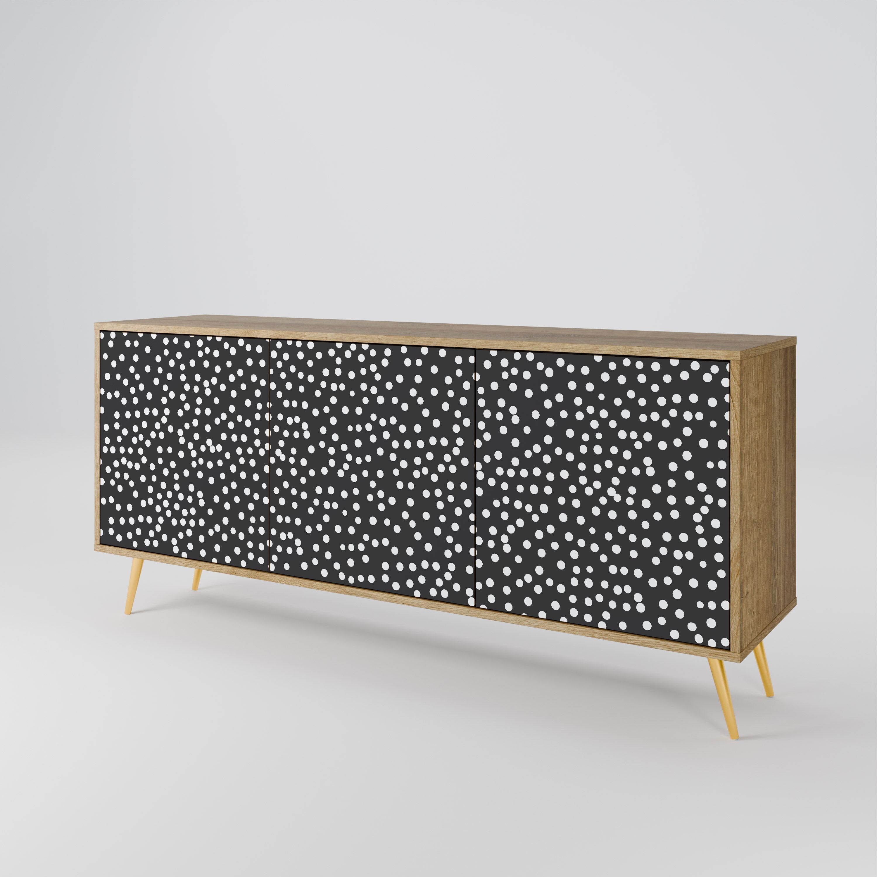 BLINDING LIGHTS 3-Door Sideboard in Oak Effect