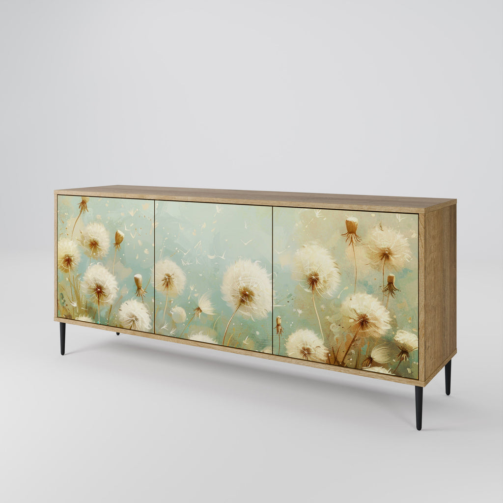 DREAMY MEADOW 3-Door Sideboard in Oak Effect