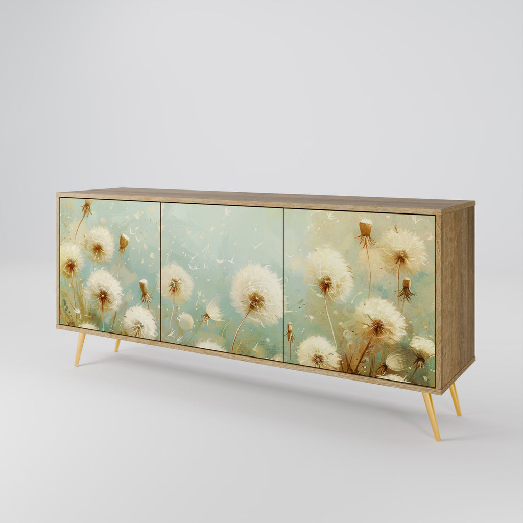 DREAMY MEADOW 3-Door Sideboard in Oak Effect