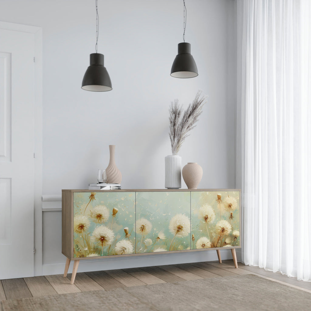 DREAMY MEADOW 3-Door Sideboard in Oak Effect
