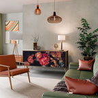 NEVERENDING BLOOM 3-Door Sideboard in Oak Effect