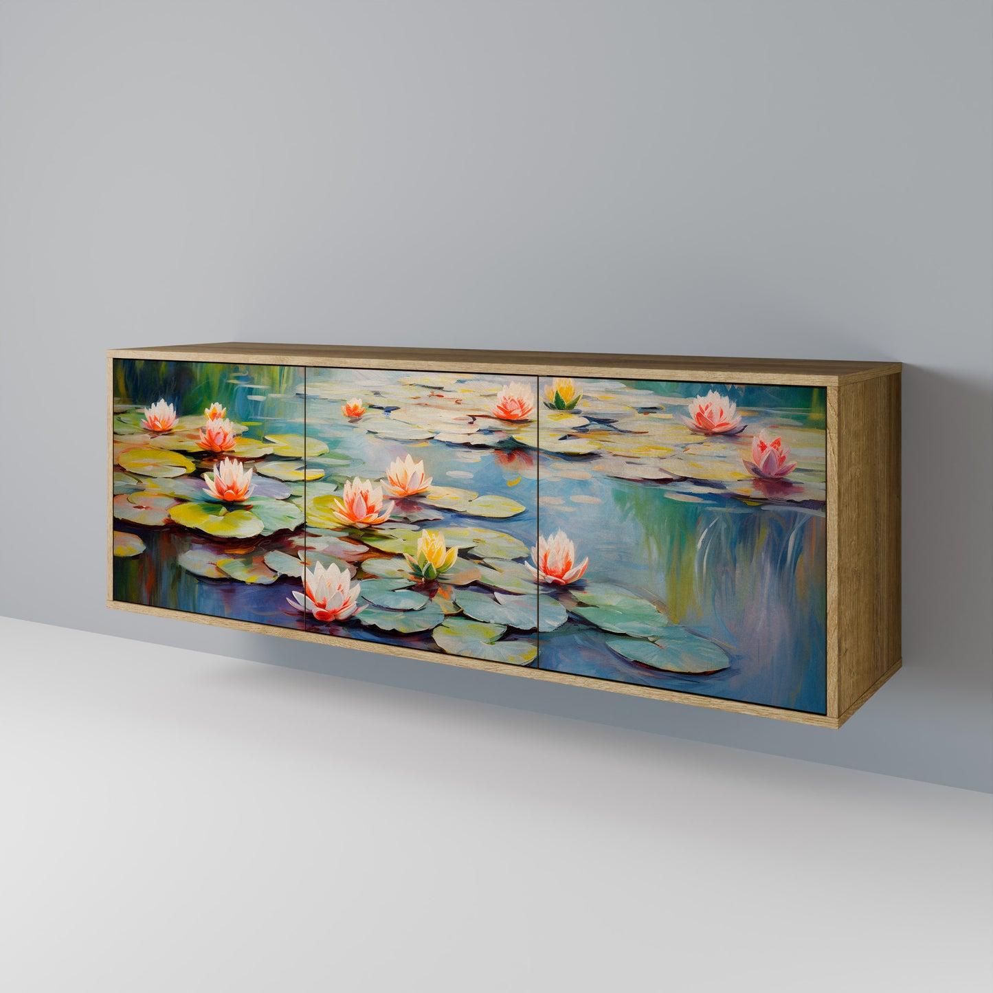 BLOOMING WATERS 3-türiges Sideboard