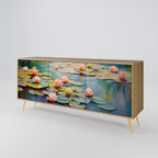 BLOOMING WATERS 3-Door Sideboard in Oak Effect