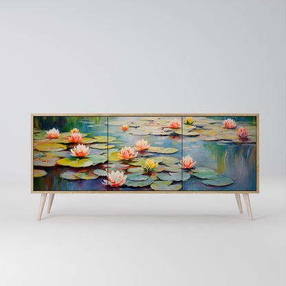 BLOOMING WATERS 3-türiges Sideboard