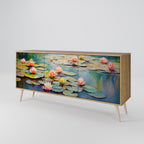 BLOOMING WATERS 3-Door Sideboard in Oak Effect