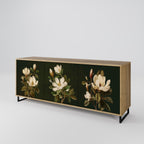 FLORAL NOIR 3-Door Sideboard in Oak Effect
