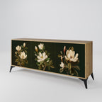 FLORAL NOIR 3-Door Sideboard in Oak Effect