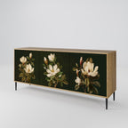 FLORAL NOIR 3-Door Sideboard in Oak Effect