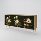 FLORAL NOIR 3-Door Sideboard in Oak Effect