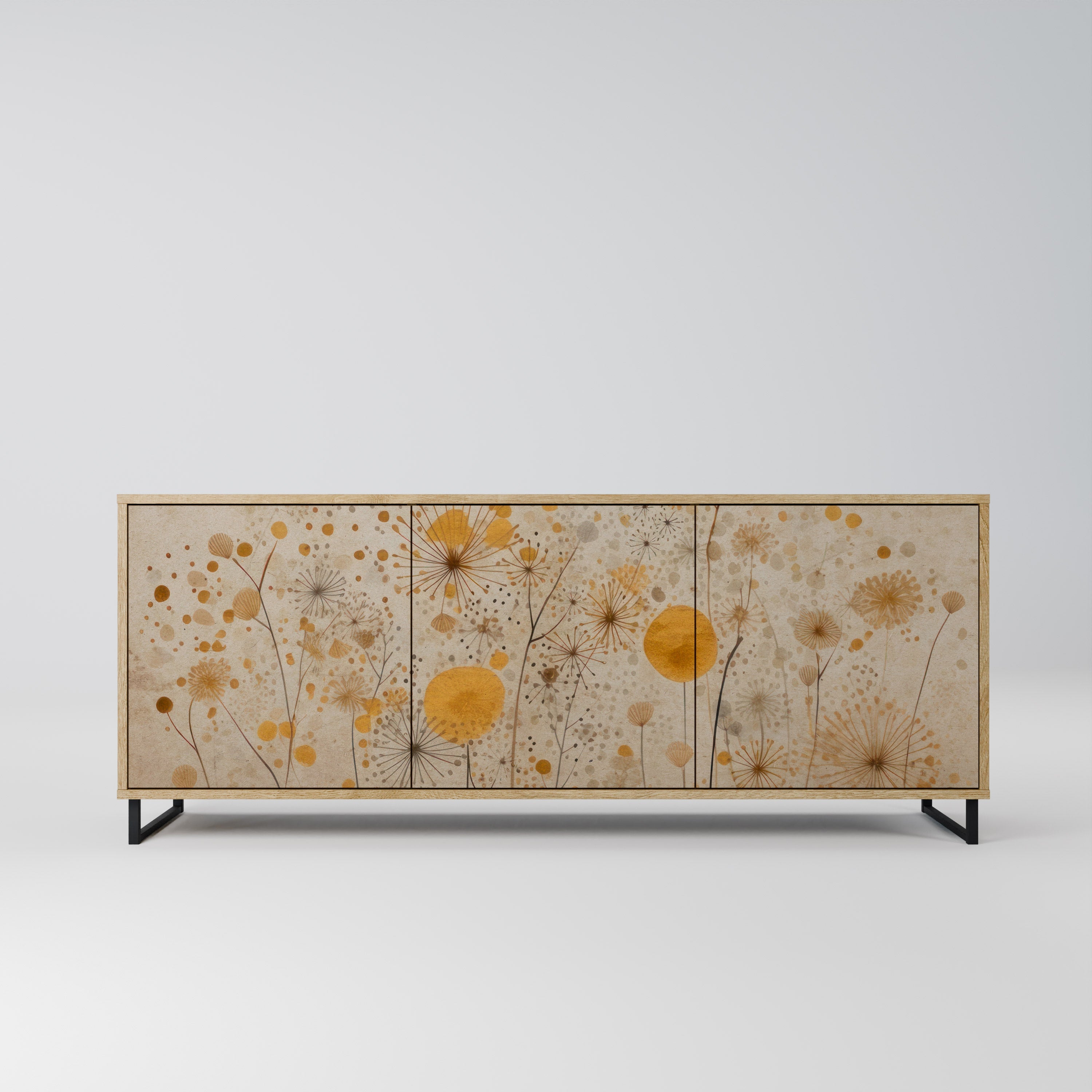 MORNING GLADE 3-Door Sideboard in Oak Effect