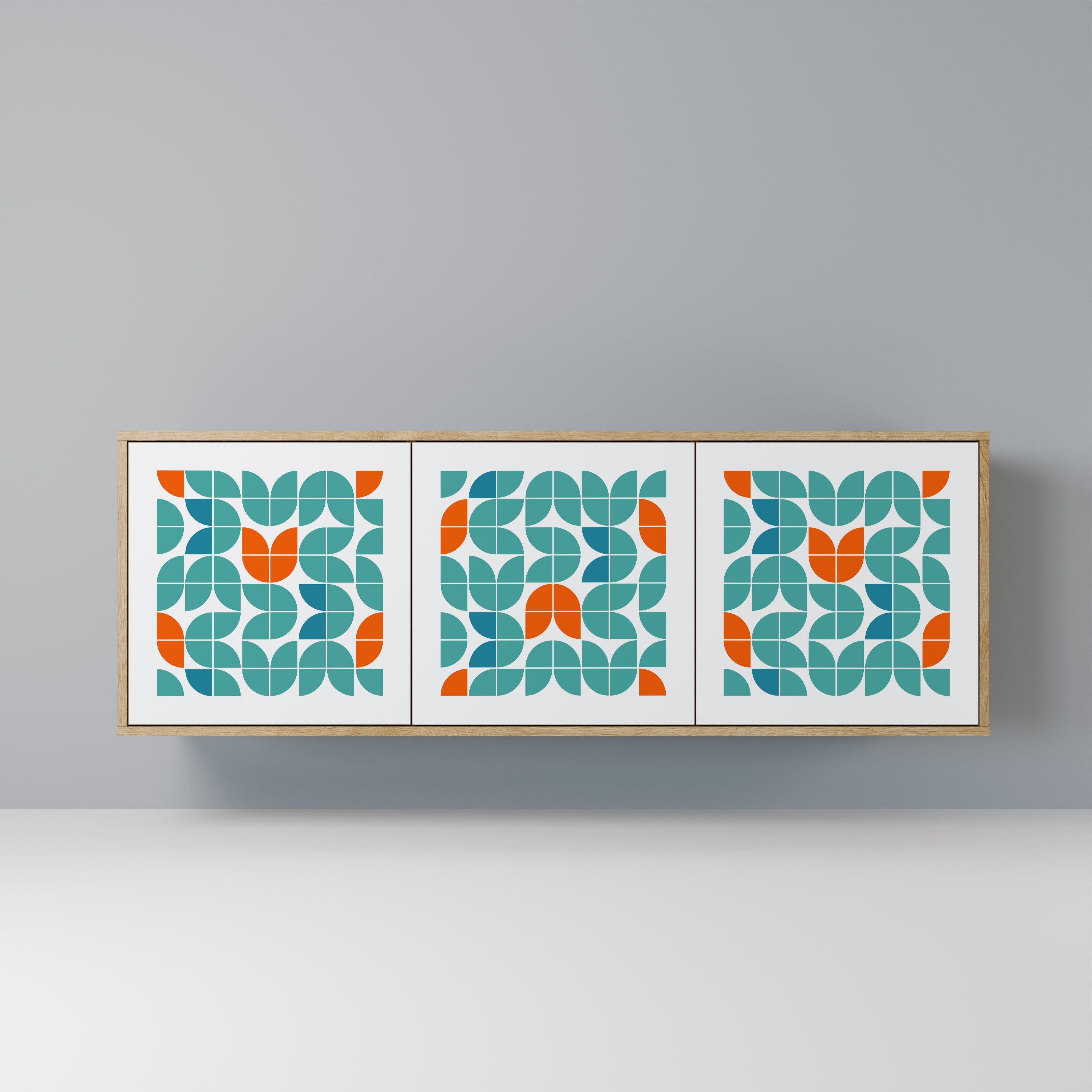 BE THE CHANGE 3-Door Sideboard in Oak Effect