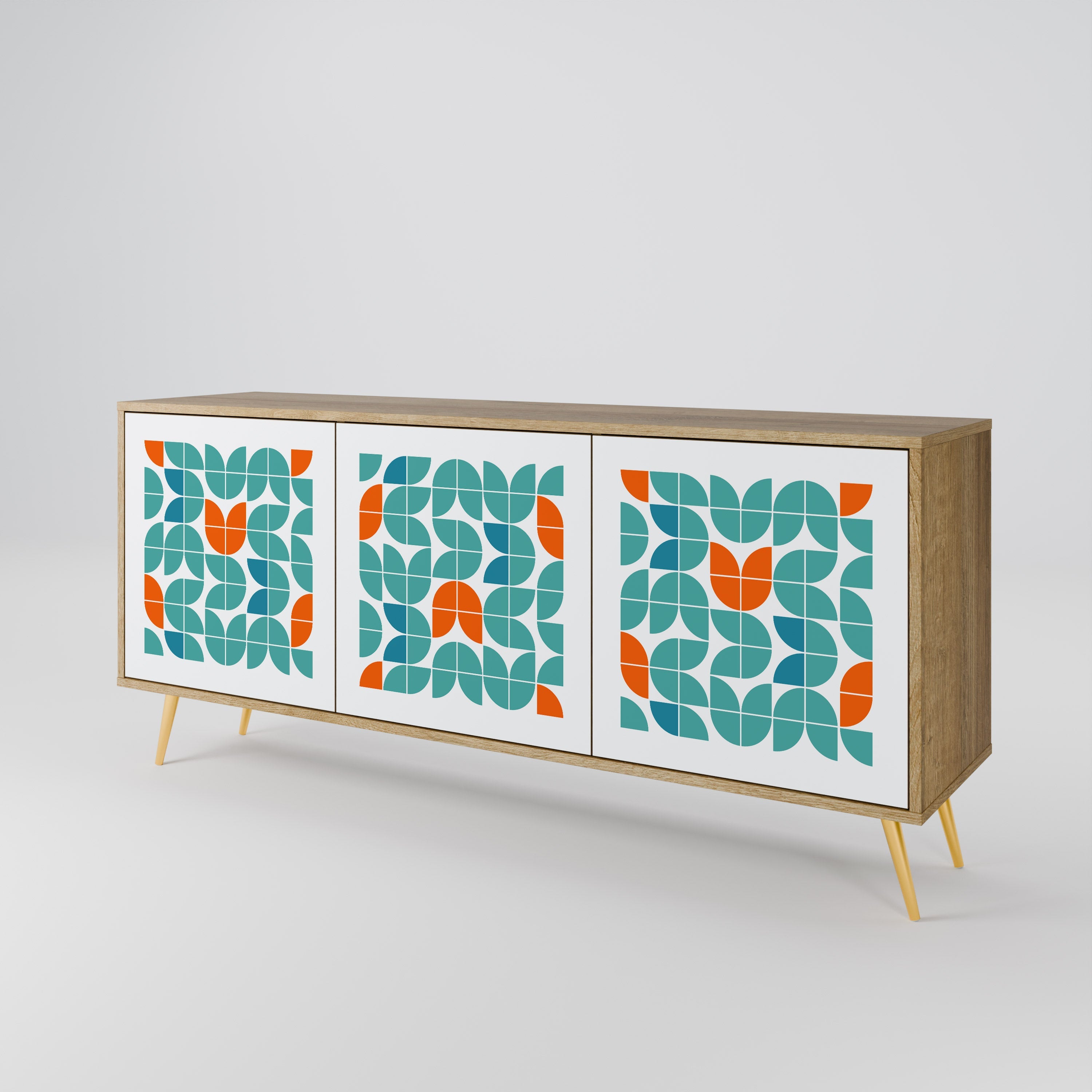 BE THE CHANGE 3-Door Sideboard in Oak Effect