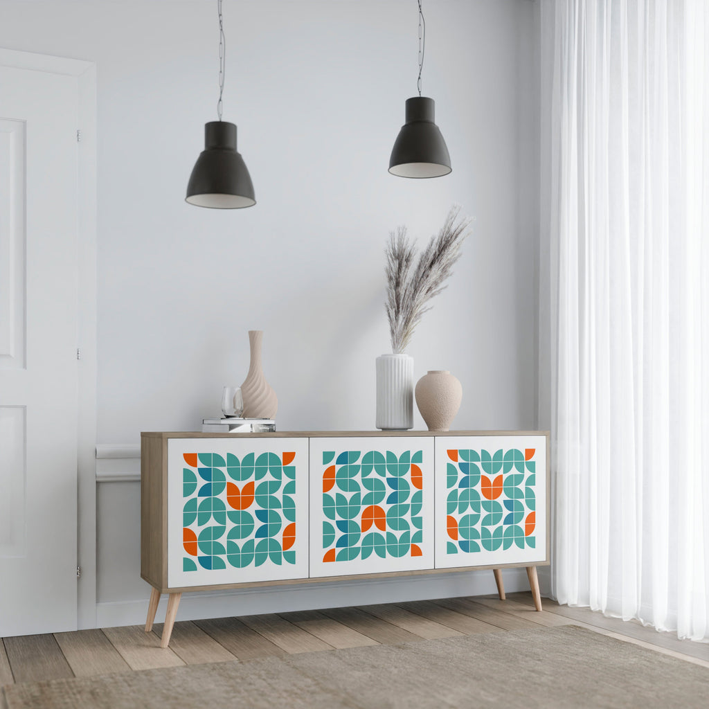 BE THE CHANGE 3-Door Sideboard in Oak Effect