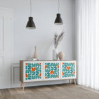 BE THE CHANGE 3-Door Sideboard in Oak Effect