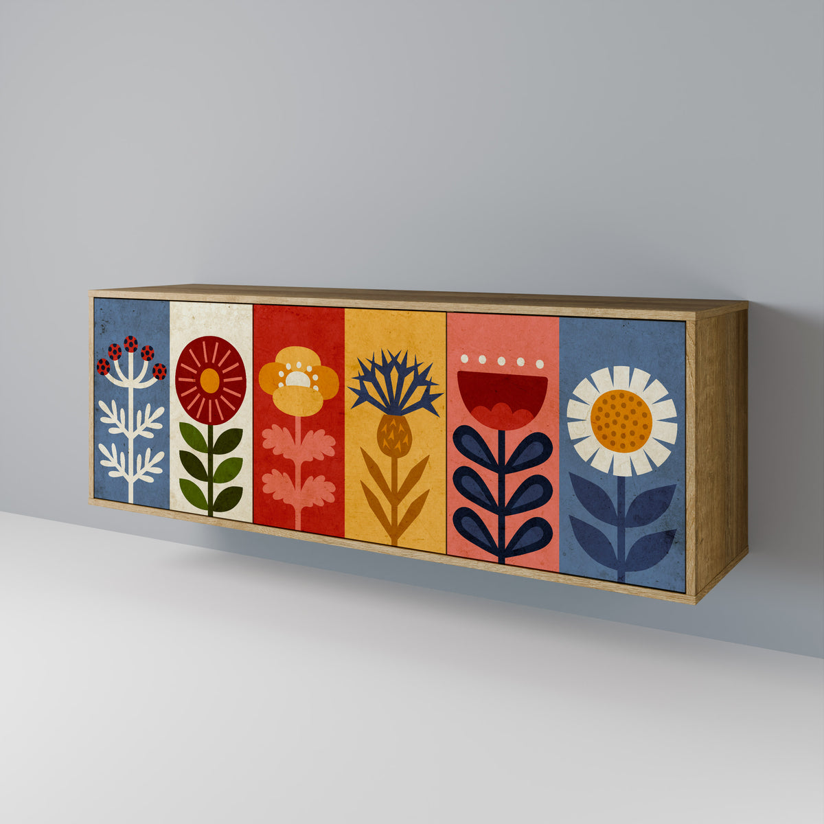 SCANDIC FLOWERET 3-Door Sideboard