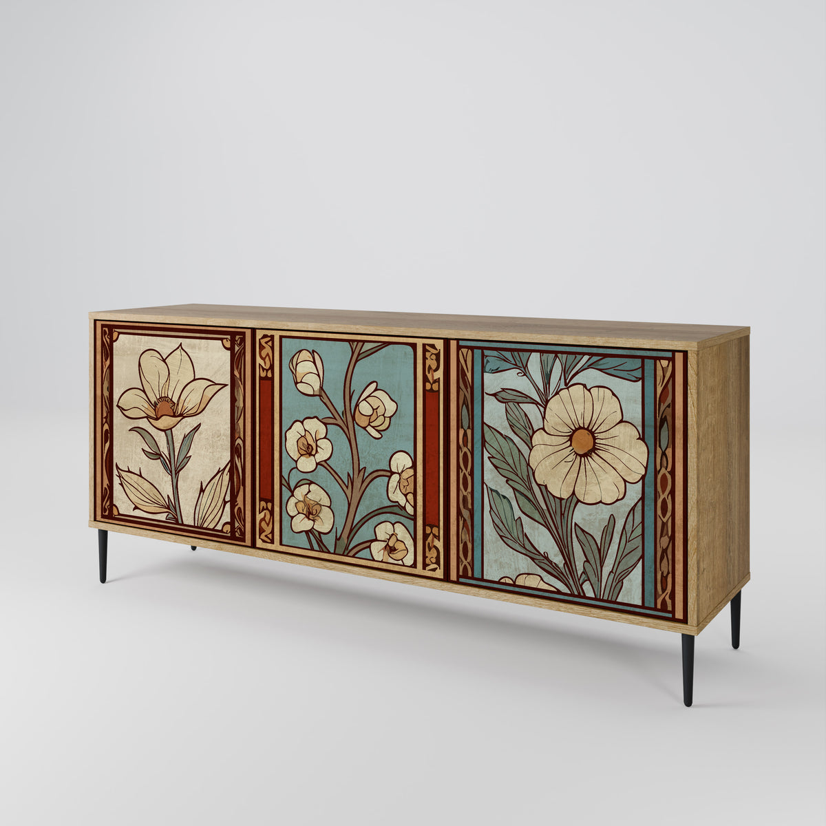 TIMELESS FLORA 3-türiges Sideboard