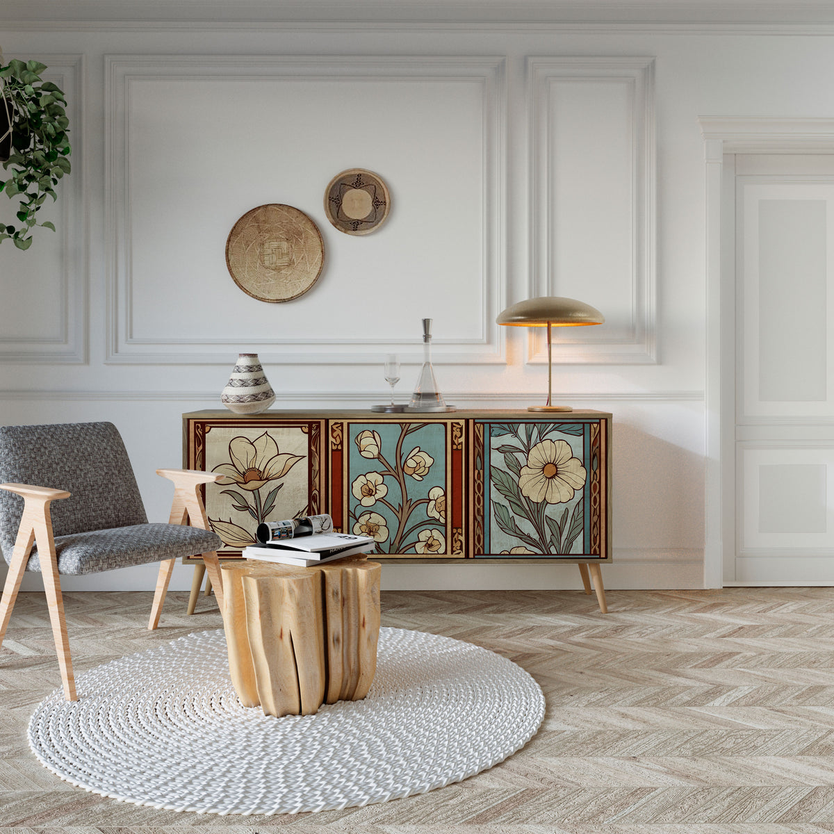 TIMELESS FLORA 3-türiges Sideboard