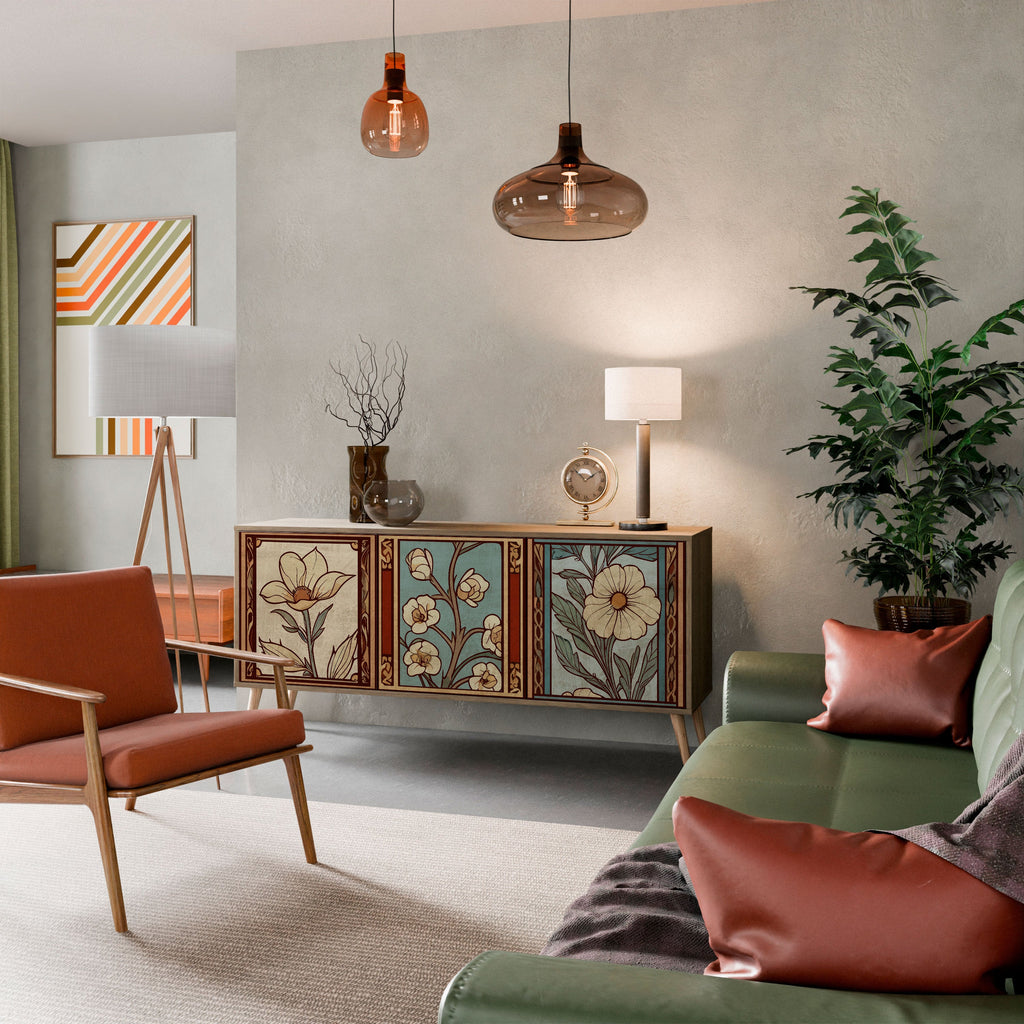 TIMELESS FLORA 3-Door Sideboard in Oak Effect