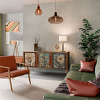 TIMELESS FLORA 3-Door Sideboard in Oak Effect