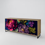 BLOOMING ELEGANCE 3-Door Sideboard in Oak Effect