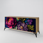 BLOOMING ELEGANCE 3-Door Sideboard in Oak Effect