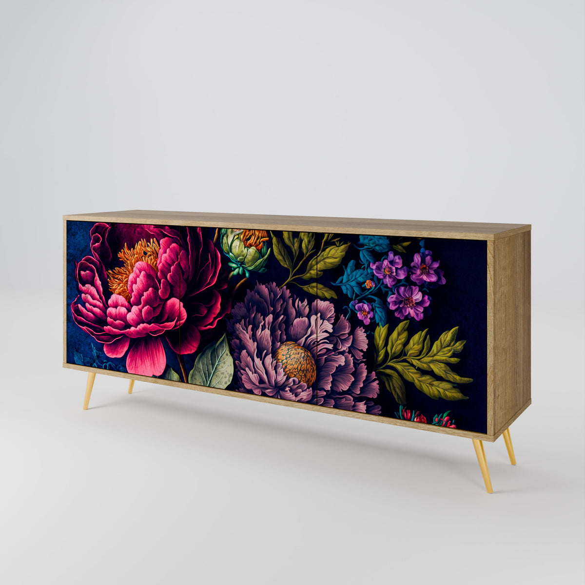 BLOOMING ELEGANCE 3-Door Sideboard