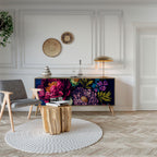 BLOOMING ELEGANCE 3-Door Sideboard in Oak Effect