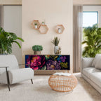 BLOOMING ELEGANCE 3-Door Sideboard in Oak Effect