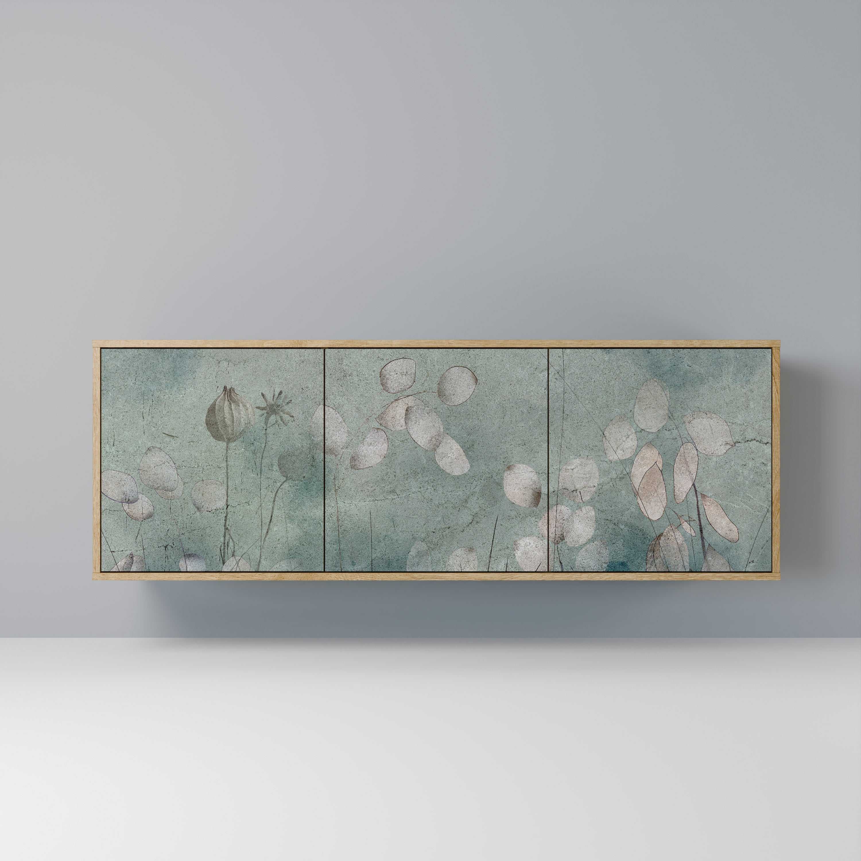 NIGHT LADY Sideboard mit 3 Türen in Eiche-Optik