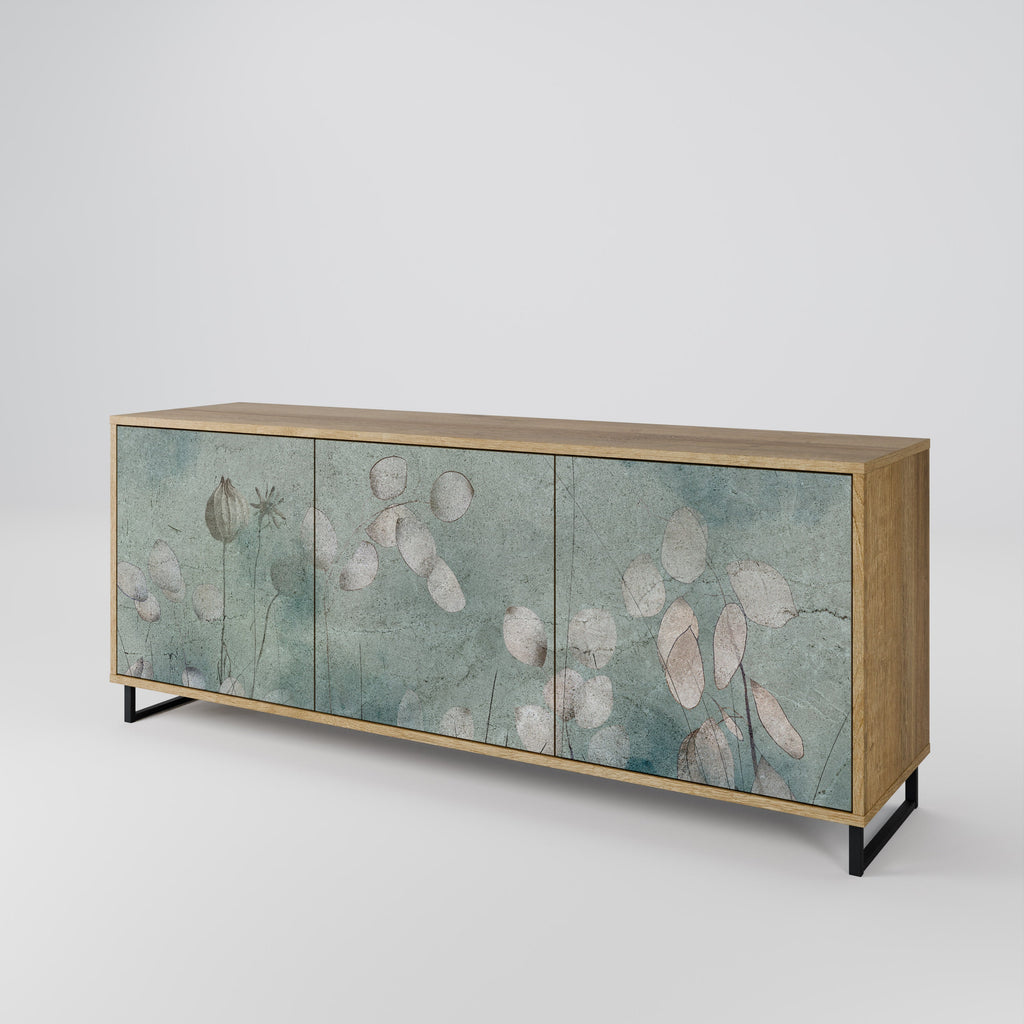 NIGHT LADY Sideboard mit 3 Türen in Eiche-Optik