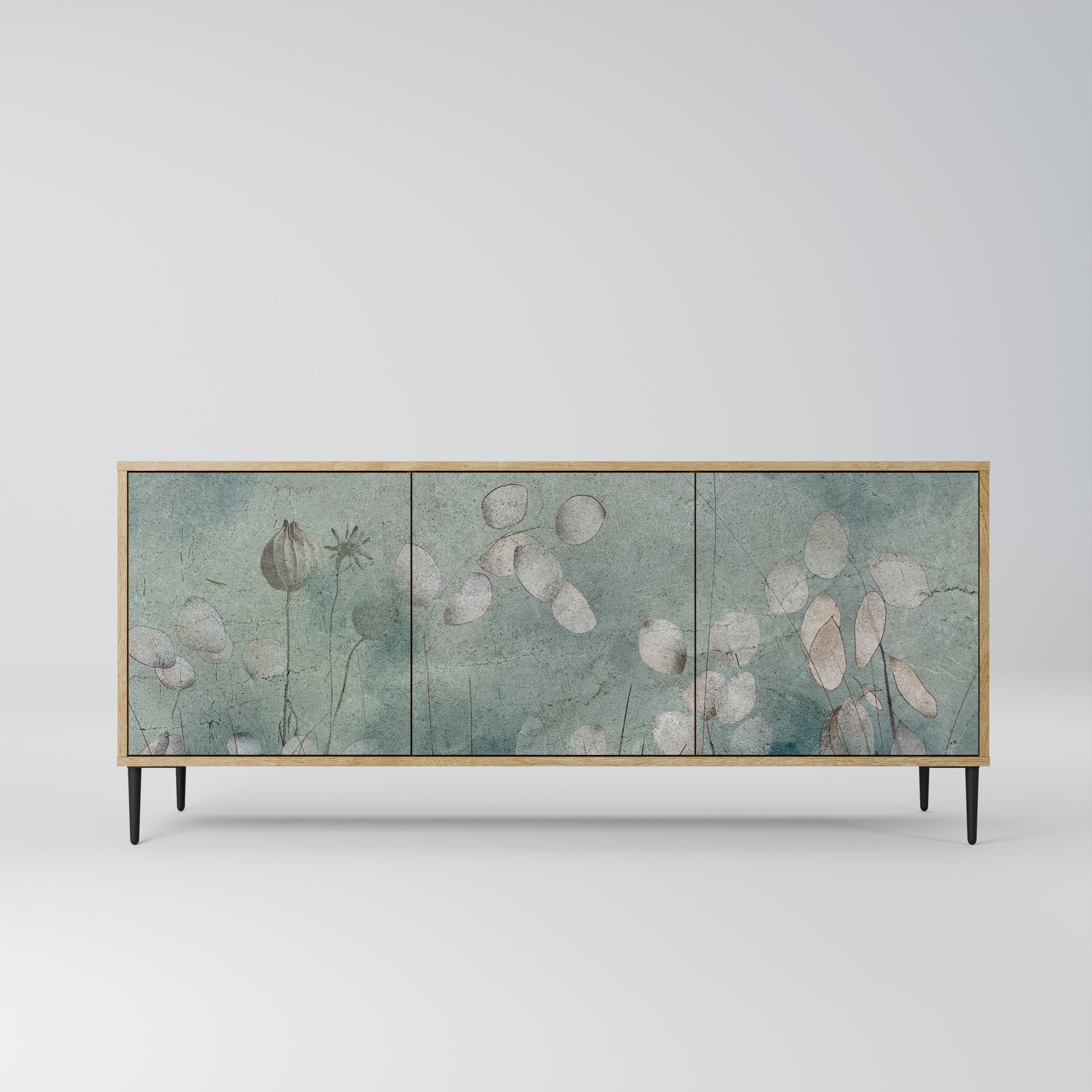 NIGHT LADY Sideboard mit 3 Türen in Eiche-Optik