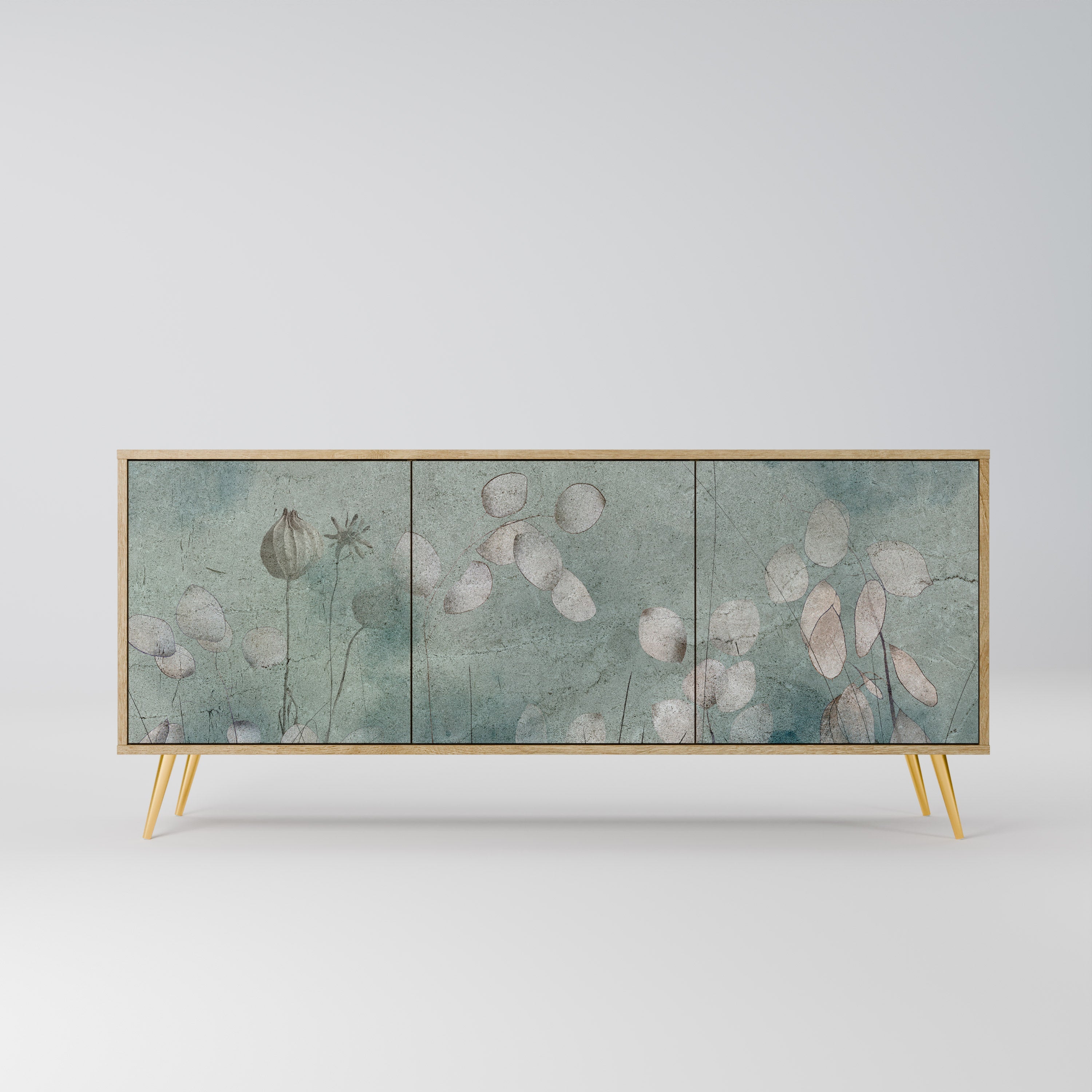 NIGHT LADY Sideboard mit 3 Türen in Eiche-Optik